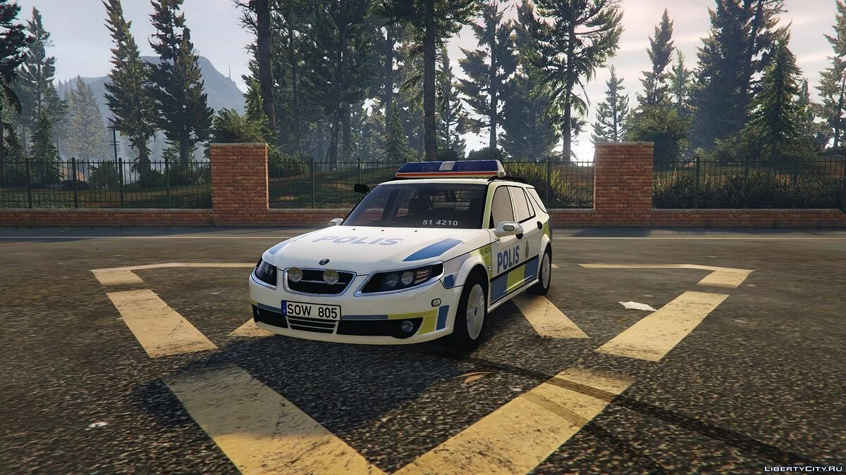 2006 Saab 9-5 - Swedish Police / GTA 5