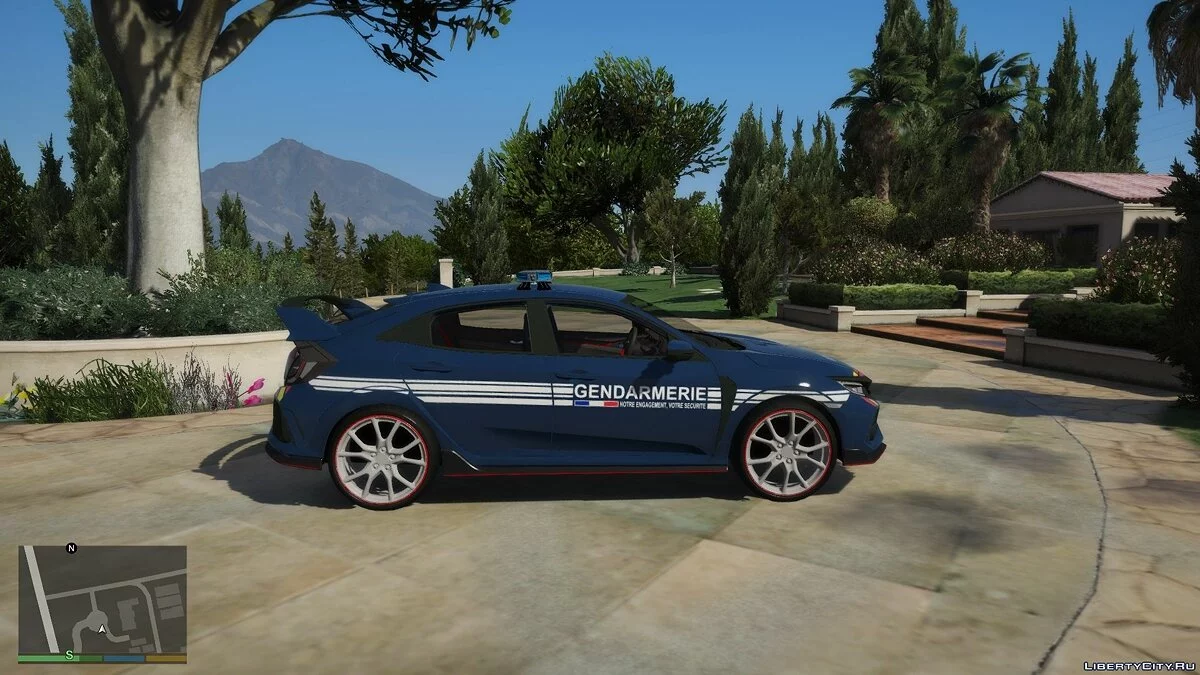 Honda Civic Type R 2017 - Французька жандармерія / GTA 5
