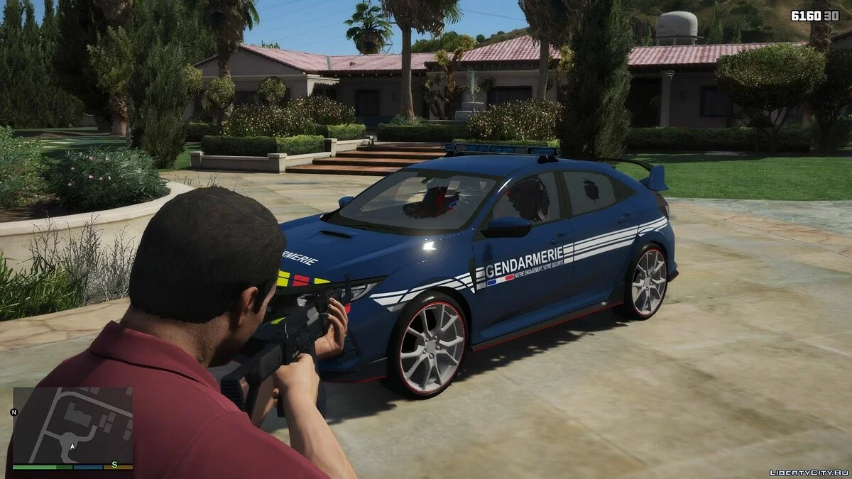 Honda Civic Type R 2017 - Французька жандармерія / GTA 5