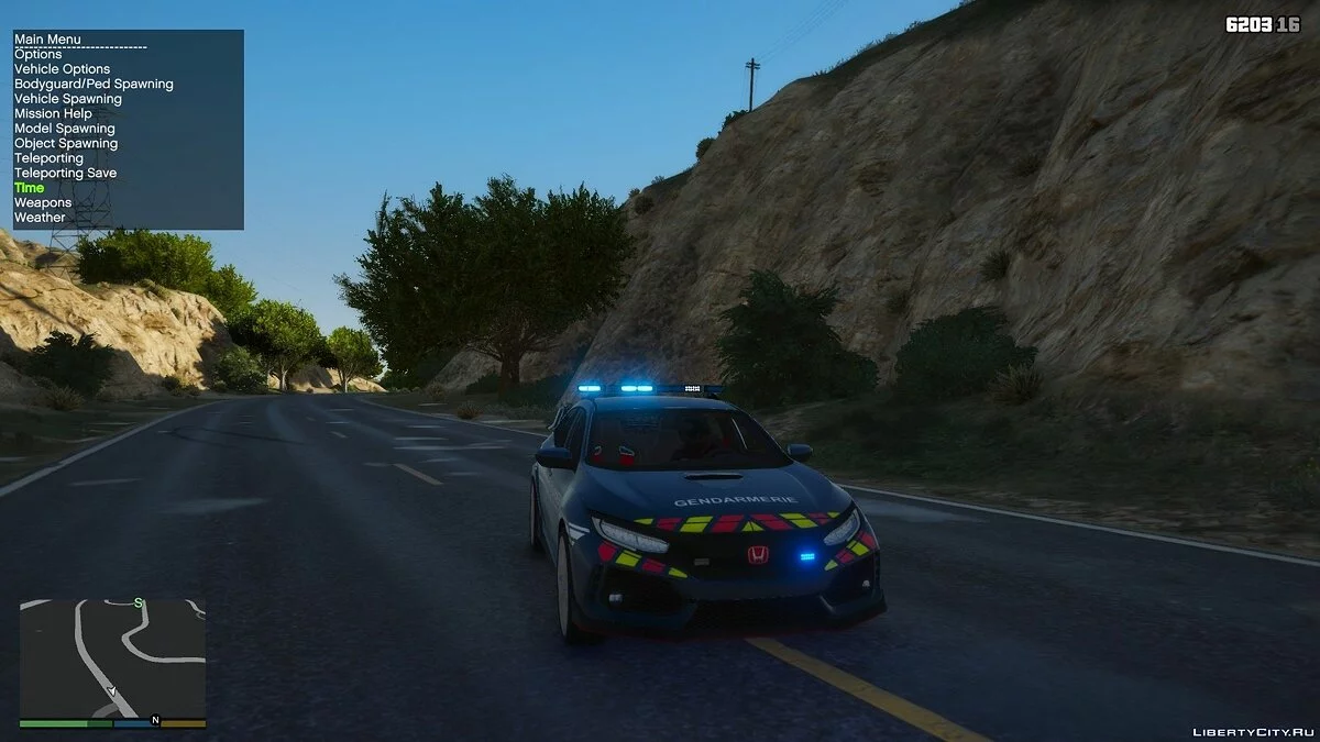 Honda Civic Type R 2017 - Французька жандармерія / GTA 5