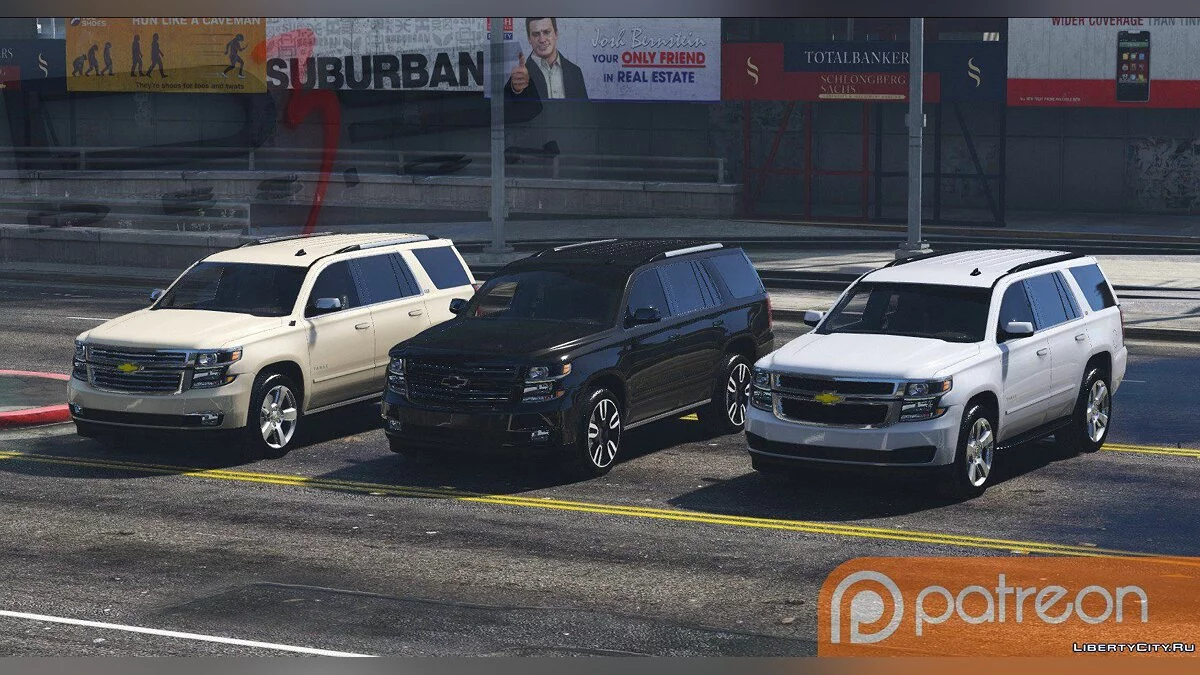 Chevrolet Tahoe Polizeifahrzeug Verfolgung 2015 v1.1.0909 / GTA 5