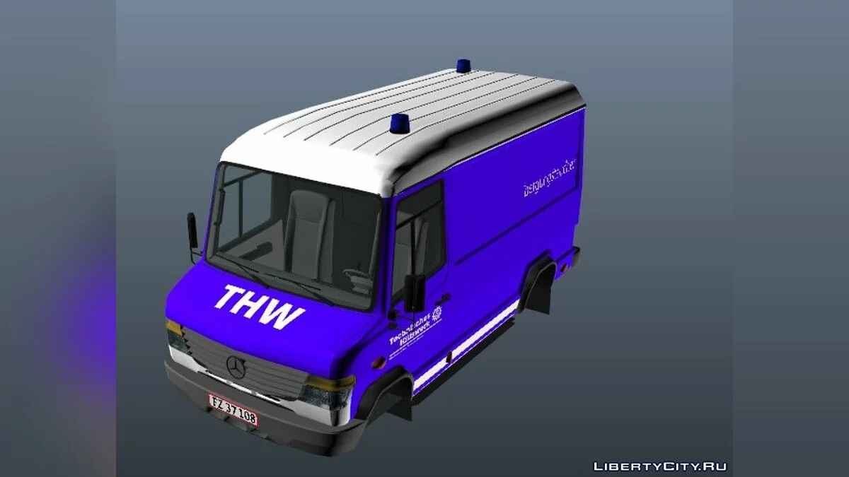 Mercedes Vario THW Riot Van / GTA 5