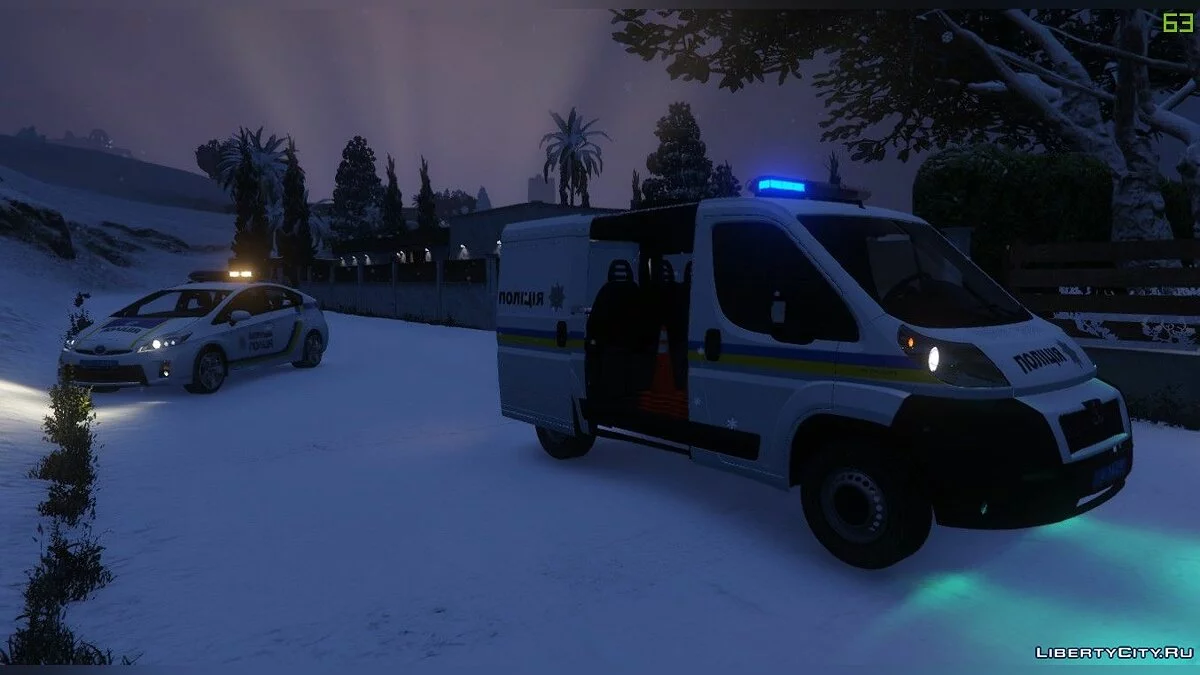 Peugeot Boxer 2007 - Ukrainian Police / GTA 5