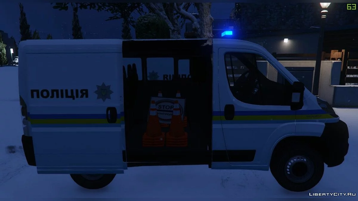 Peugeot Boxer 2007 - Ukrainian Police / GTA 5