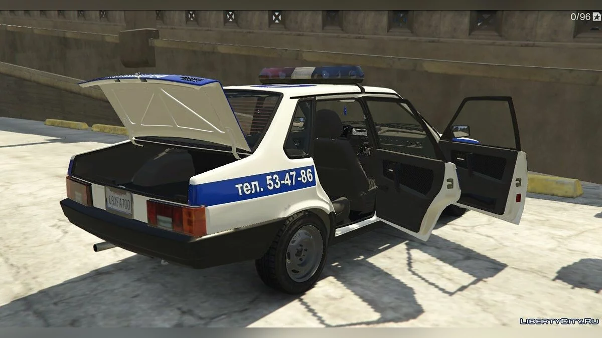 سيارة الشرطة VAZ-2109 / جي تي أي 5