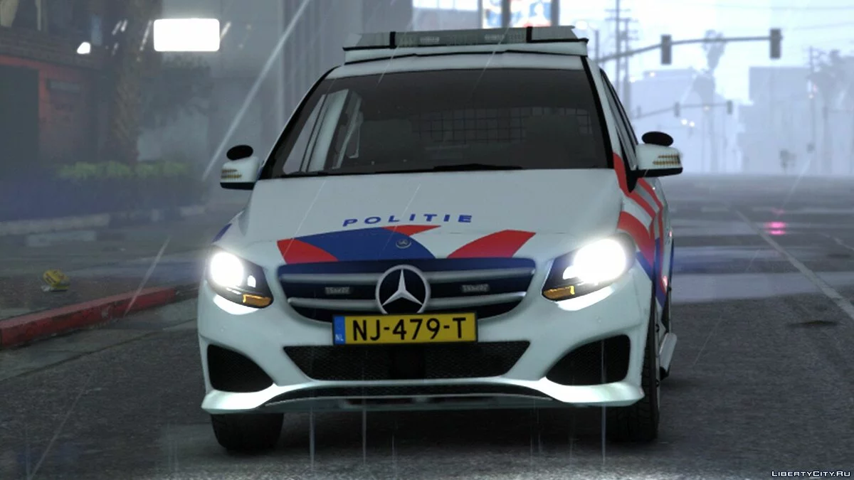 Mercedes Benz B Class 2016 Police [ OOV / BZK / ELS / Reflective ] 1.0 / GTA 5