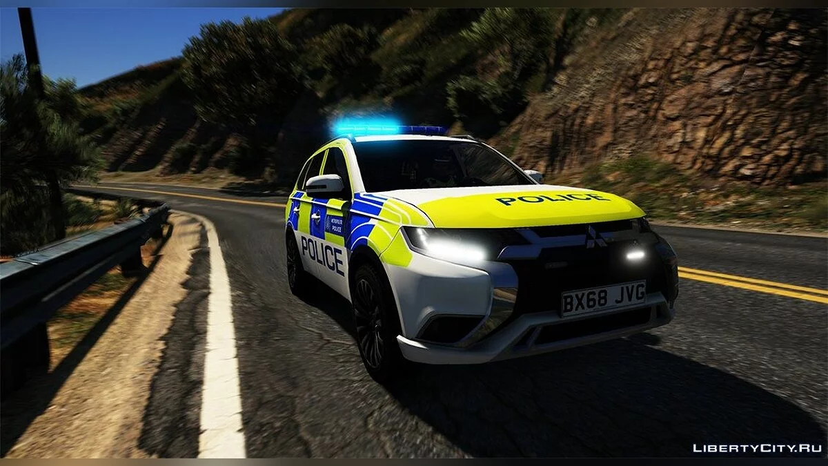 Mitsubishi Outlander da Polícia Metropolitana de 2018 (Parques Reais + Resposta) 1.0 / GTA 5