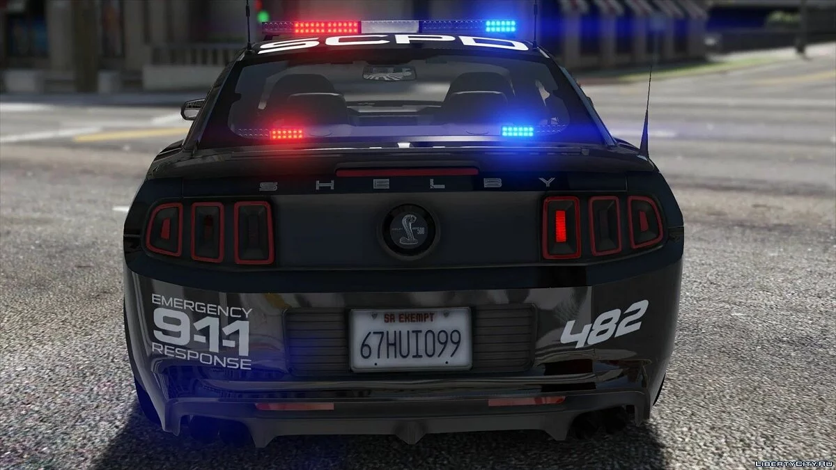 Ford Shelby GT500 | Hot Pursuit Police [Add-On / Replace | Template] 2.0 / GTA 5