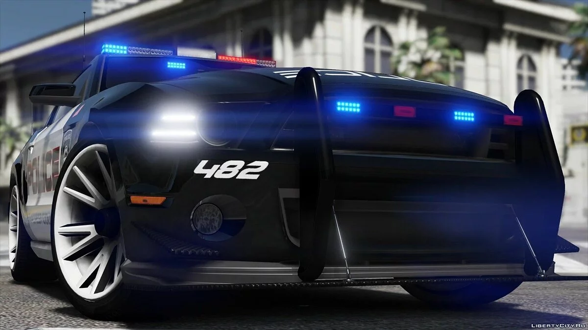 Ford Shelby GT500 | Hot Pursuit Police [Add-On / Replace | Template] 2.0 / GTA 5