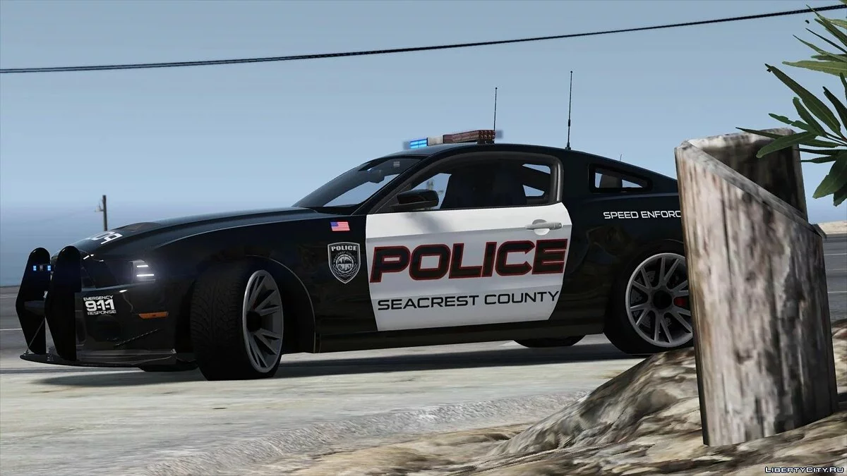 Ford Shelby GT500 | Hot Pursuit Police [Add-On / Replace | Template] 2.0 / GTA 5