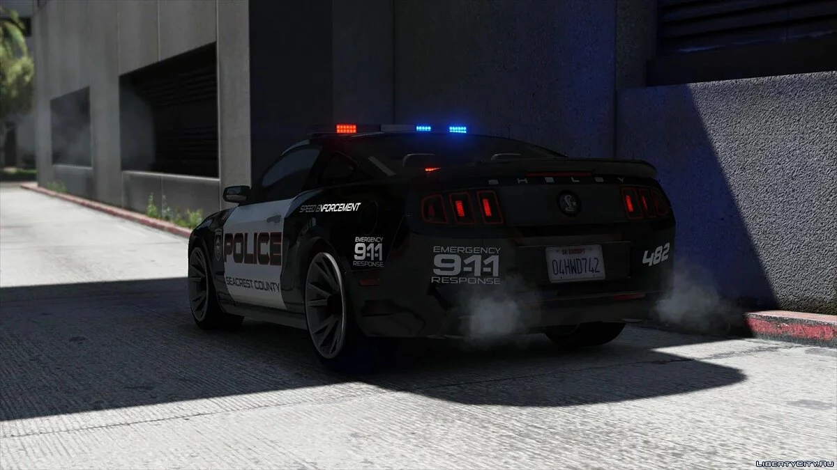 Ford Shelby GT500 | Hot Pursuit Police [Add-On / Replace | Template] 2.0 / GTA 5
