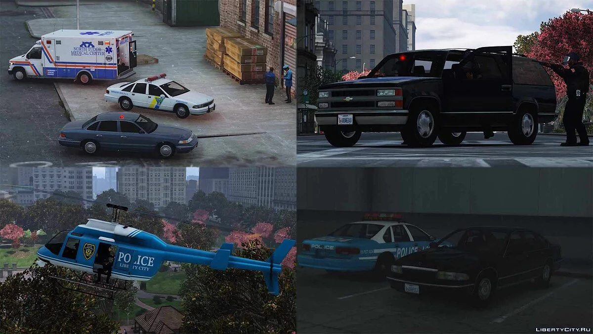 Retro Emergency Vehicles Pack: East Coast Addon (90's) 1.4.0 / GTA 5