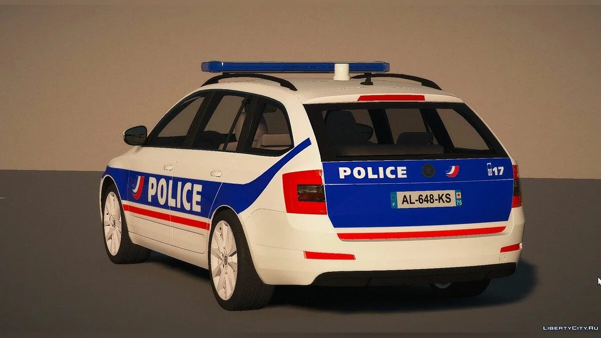 Skoda Octavia Police Nationale [NON-ELS | ELS | FiveM | Replace] 1 / GTA 5