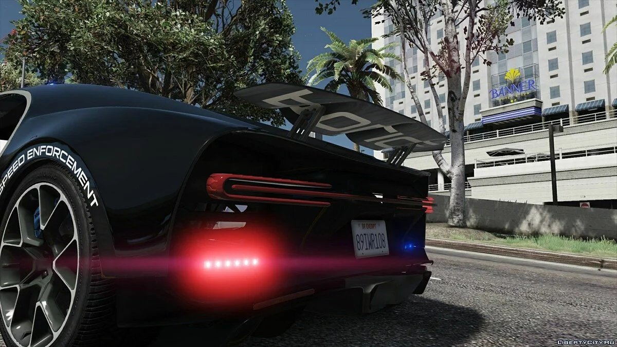 Bugatti Chiron Поліція Гарячого Переслідування / GTA 5