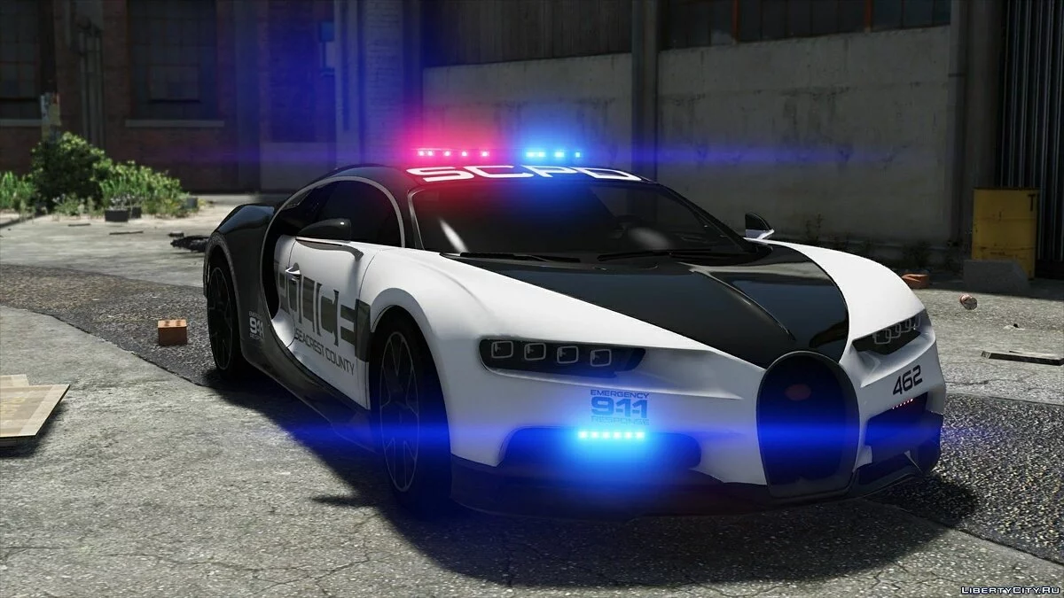 Bugatti Chiron Поліція Гарячого Переслідування / GTA 5
