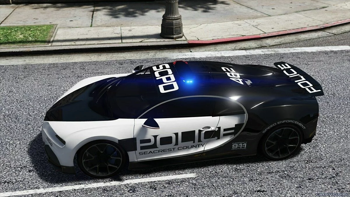Bugatti Chiron Поліція Гарячого Переслідування / GTA 5