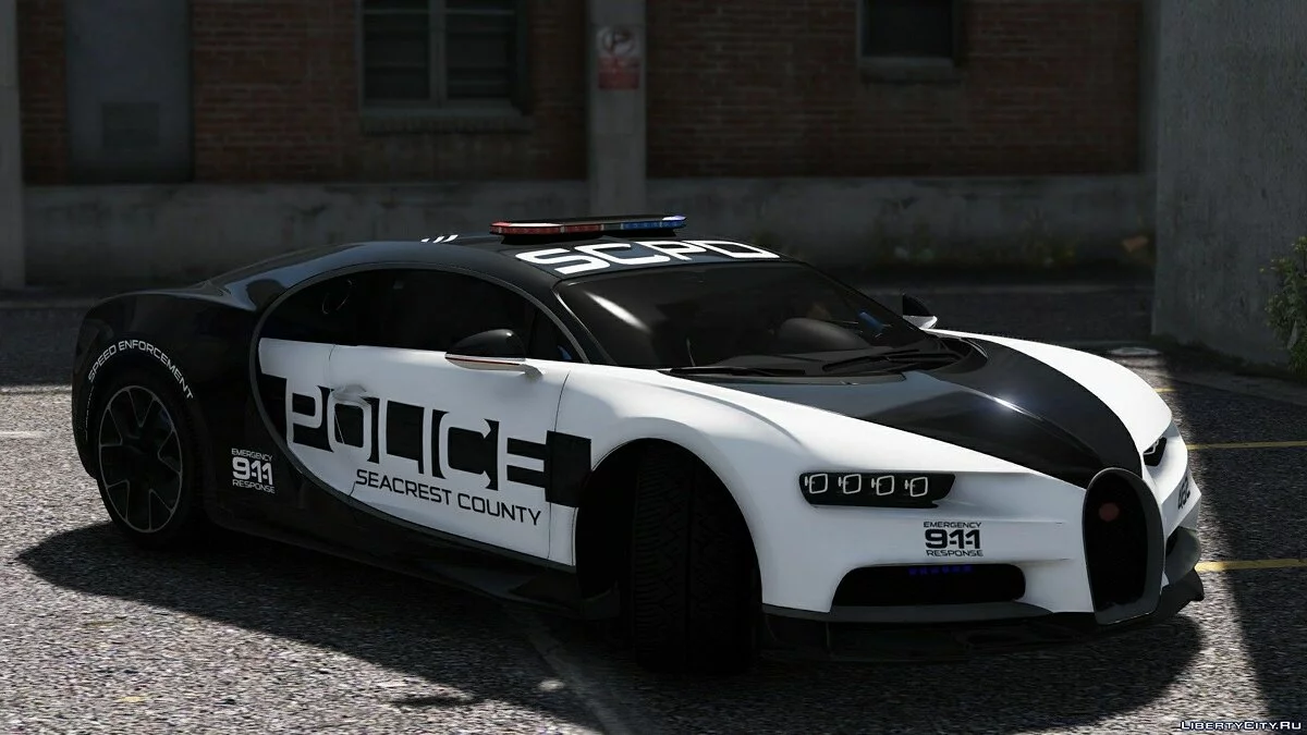 Bugatti Chiron Поліція Гарячого Переслідування / GTA 5