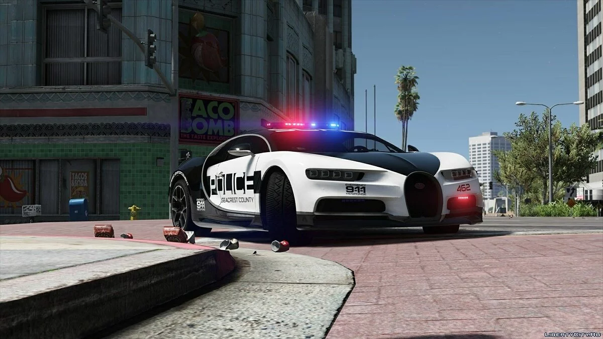 Bugatti Chiron Поліція Гарячого Переслідування / GTA 5