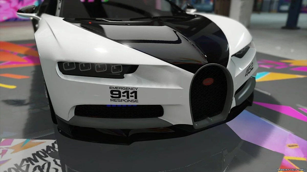 Bugatti Chiron Поліція Гарячого Переслідування / GTA 5