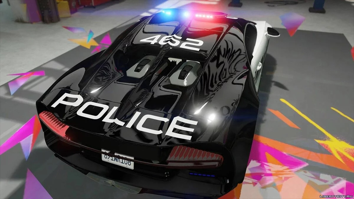 Bugatti Chiron Поліція Гарячого Переслідування / GTA 5