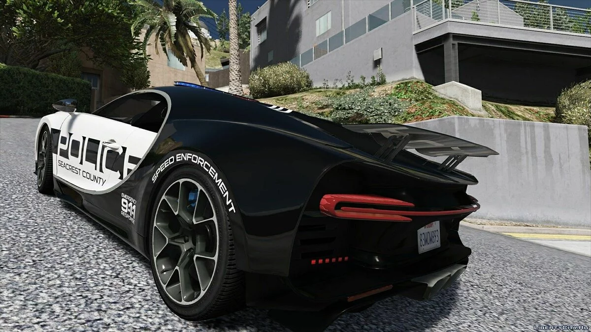 Bugatti Chiron Поліція Гарячого Переслідування / GTA 5