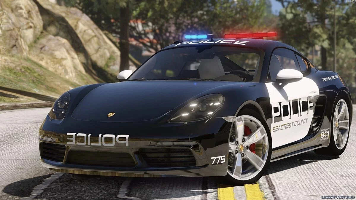 Porsche 718 Cayman S Polícia de Perseguição Quente / GTA 5