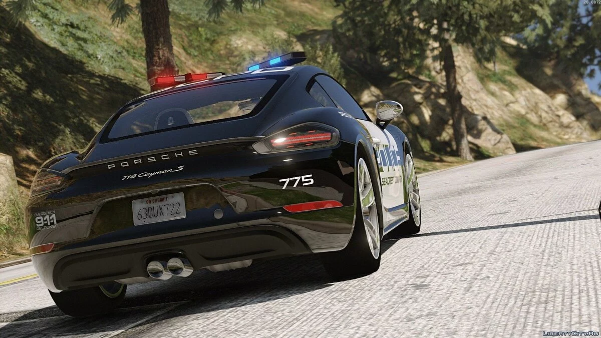 Porsche 718 Cayman S Polícia de Perseguição Quente / GTA 5