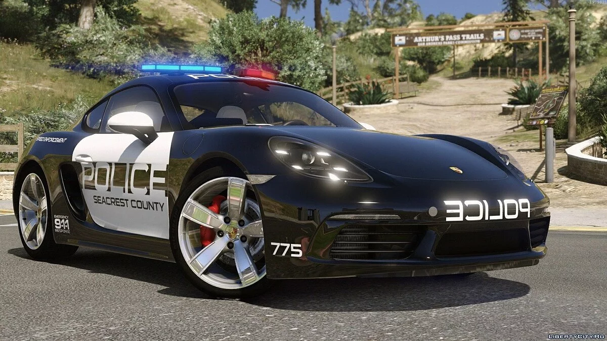 Porsche 718 Cayman S Polícia de Perseguição Quente / GTA 5
