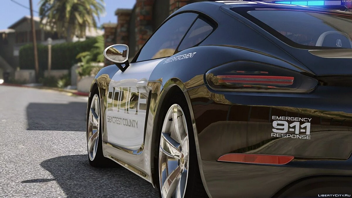Porsche 718 Cayman S Polícia de Perseguição Quente / GTA 5