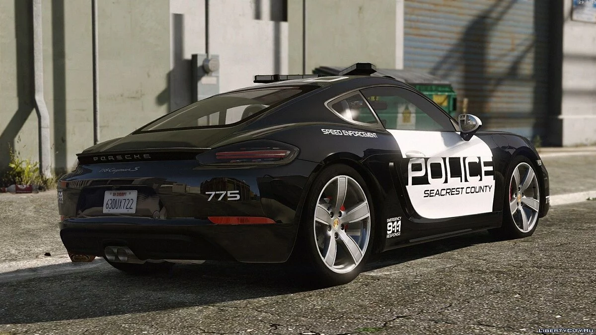 Porsche 718 Cayman S Polícia de Perseguição Quente / GTA 5