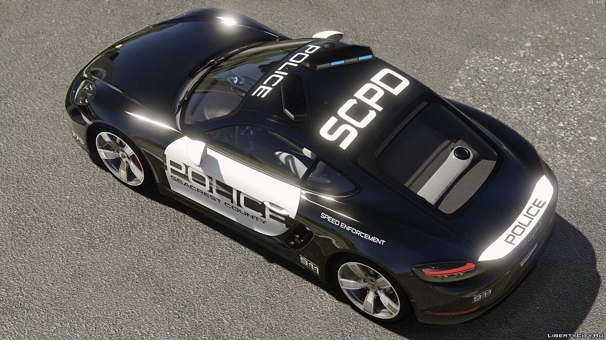 Porsche 718 Cayman S Polícia de Perseguição Quente / GTA 5