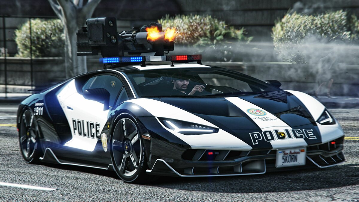 Download Lamborghini Centenario Lp770-4 Police LSPD v1.3 for GTA 5