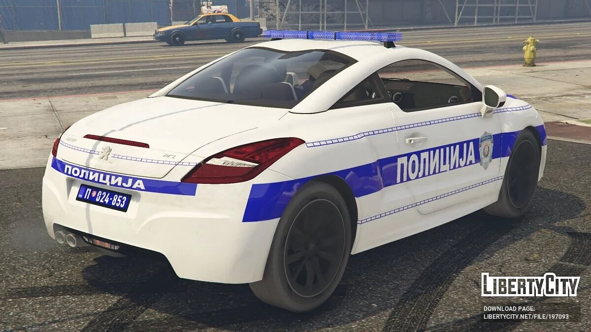 Peugeot RCZ - Поліція Сербії / GTA 5