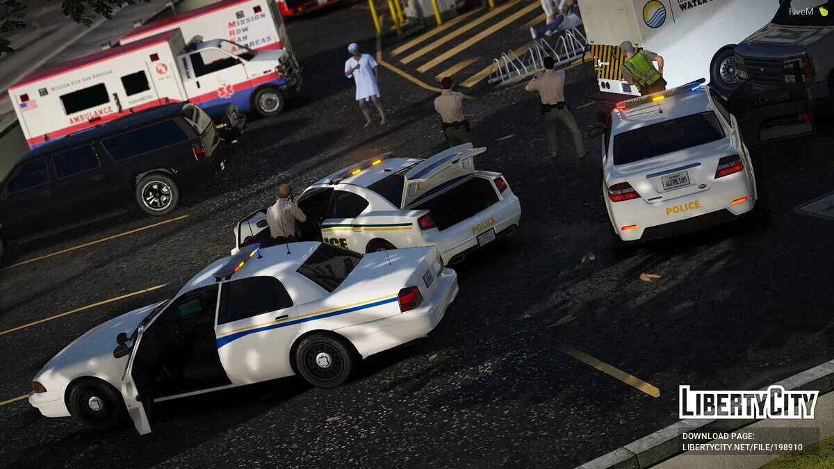 Paquete de policía de servicios de desarrollo [EUP | Vehículos | Amigable con la tradición | Complemento] 1.0.5 / GTA 5