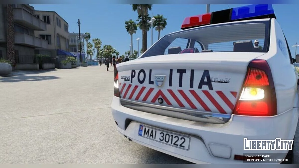 Dacia Logan 2008 Romanian Police / جي تي أي 5