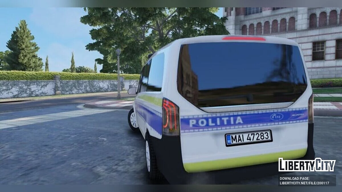Pack Mercedes-Benz Vito 2016 Police Roumaine / GTA 5
