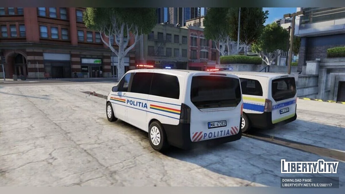 Pack Mercedes-Benz Vito 2016 Police Roumaine / GTA 5