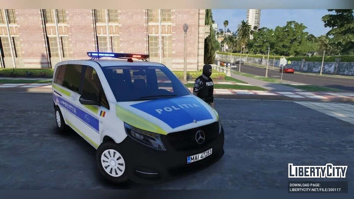 Pack Mercedes-Benz Vito 2016 Police Roumaine / GTA 5