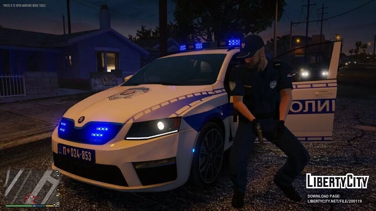 Skoda Octavia - Police de la circulation de Serbie / GTA 5