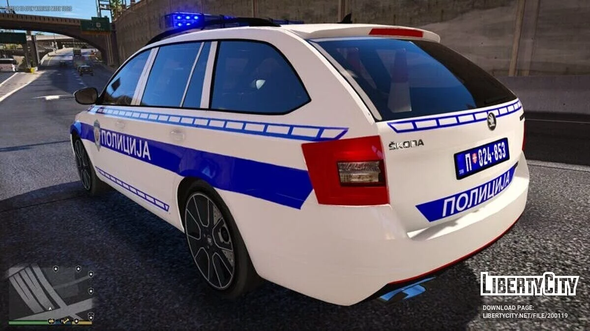 Skoda Octavia - Police de la circulation de Serbie / GTA 5
