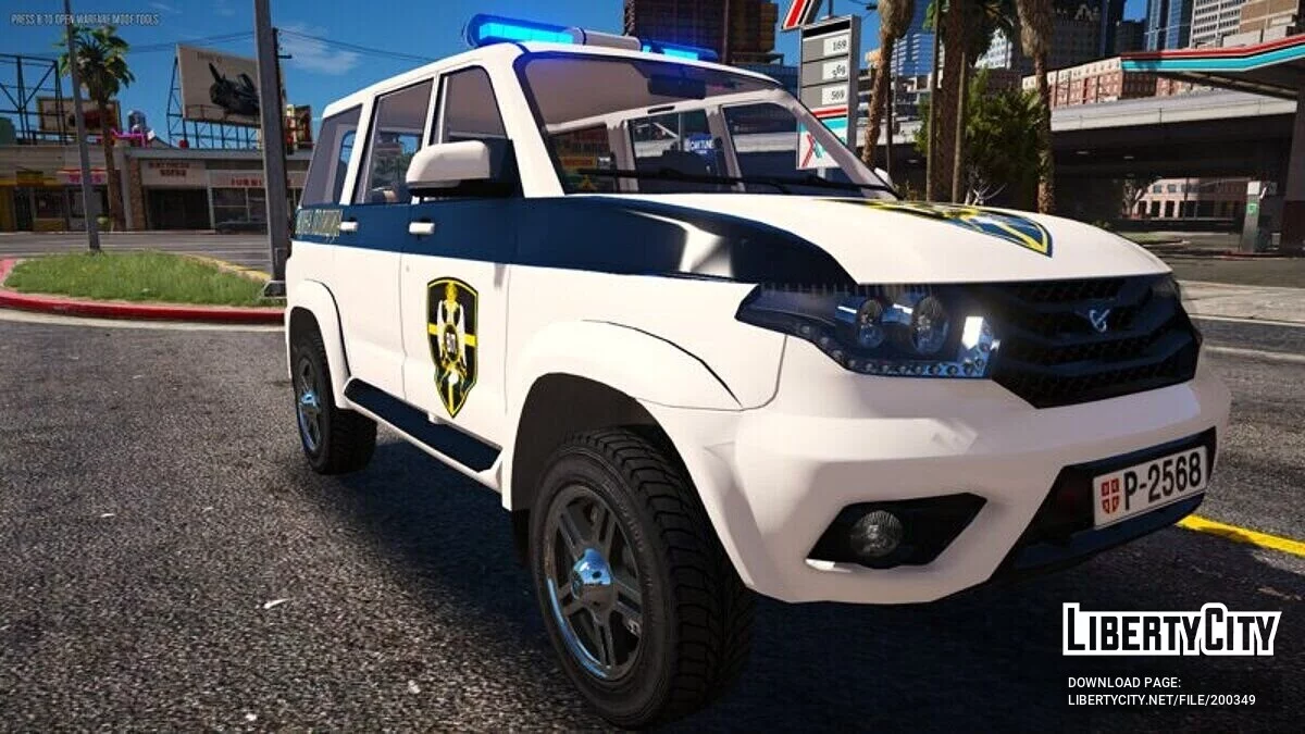 УАЗ Патриот - Полиция Сербии / GTA 5