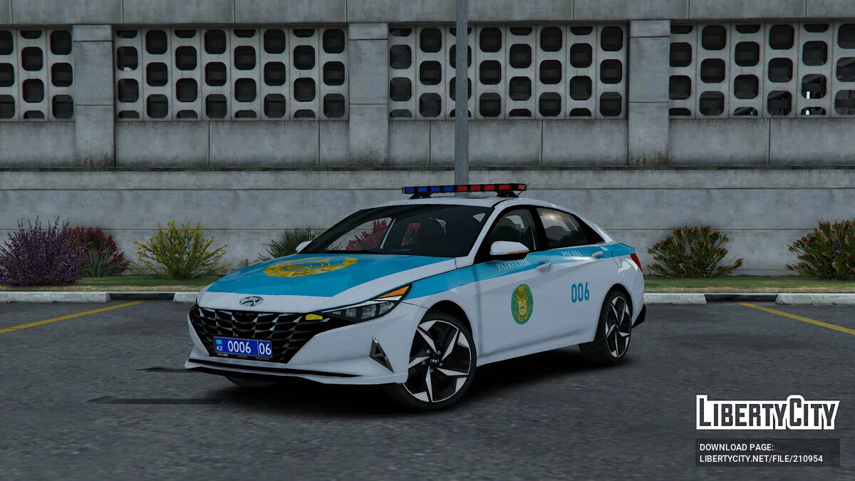 Hyundai Elantra 2021 KZ Policja / GTA 5