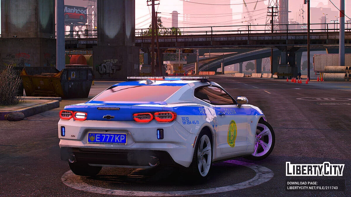 Camaro SS 2023 Patrulla de Kazajistán [Add-On | KZ Plates | Extras | ELS] / GTA 5