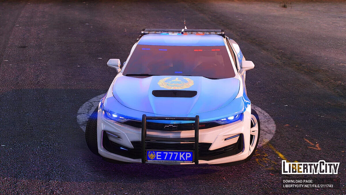 Camaro SS 2023 Patrulla de Kazajistán [Add-On | KZ Plates | Extras | ELS] / GTA 5