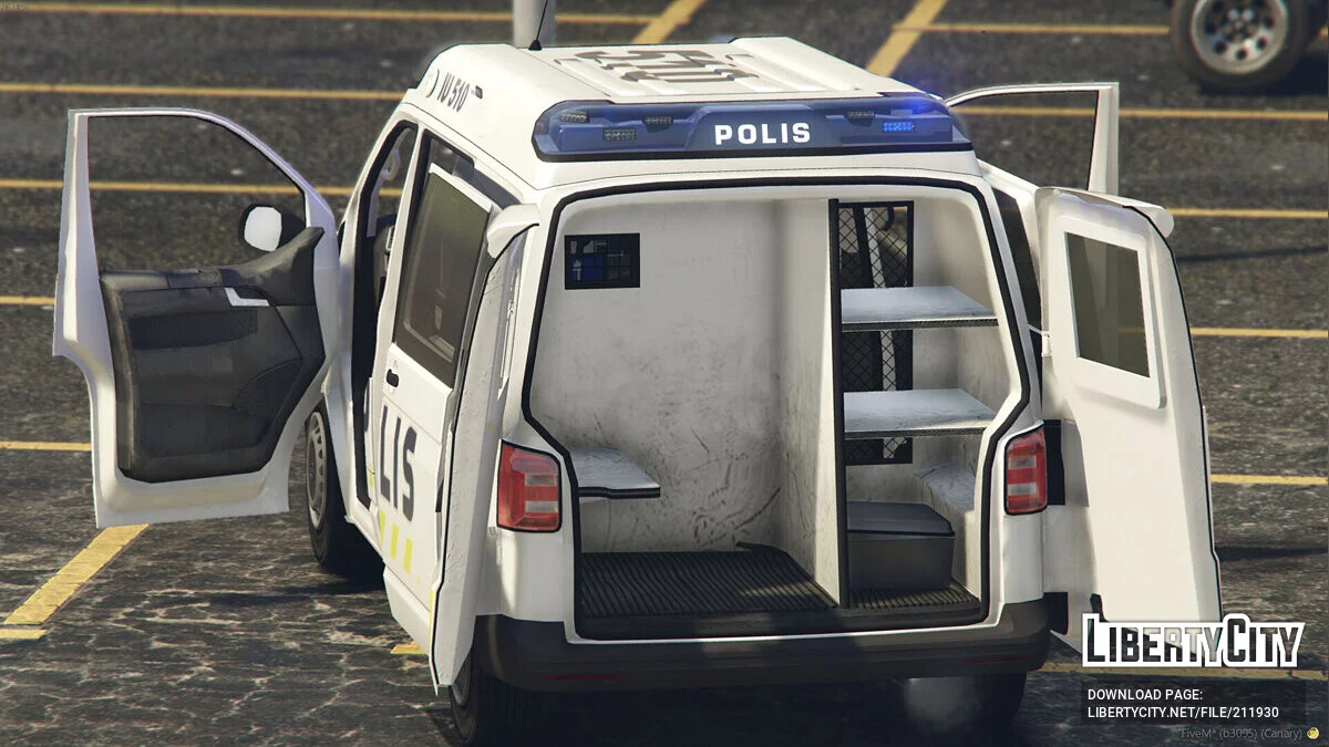Fiński Policja Volkswagen Transporter T6 «Poliisiauto» / GTA 5