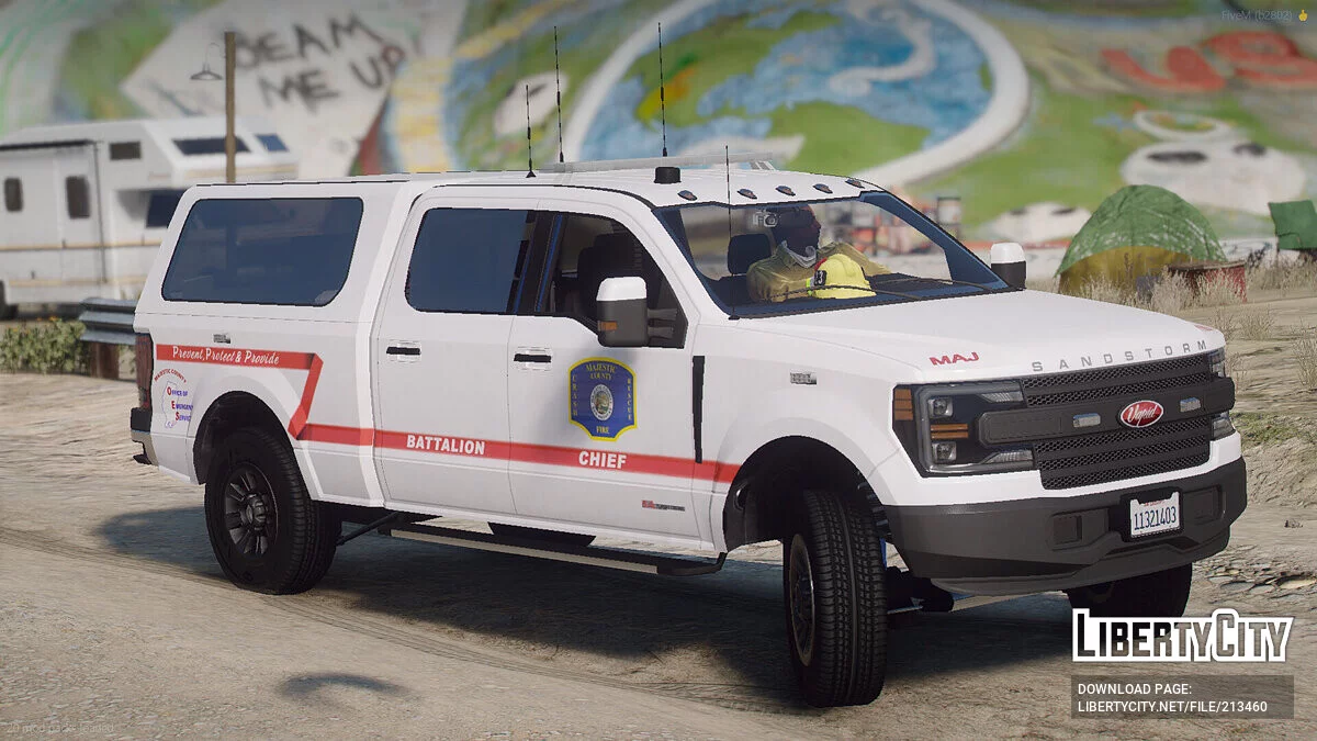 Majestic County Fire Department Vapid Sandstorm [Add-On / FiveM] 1.1 / GTA 5