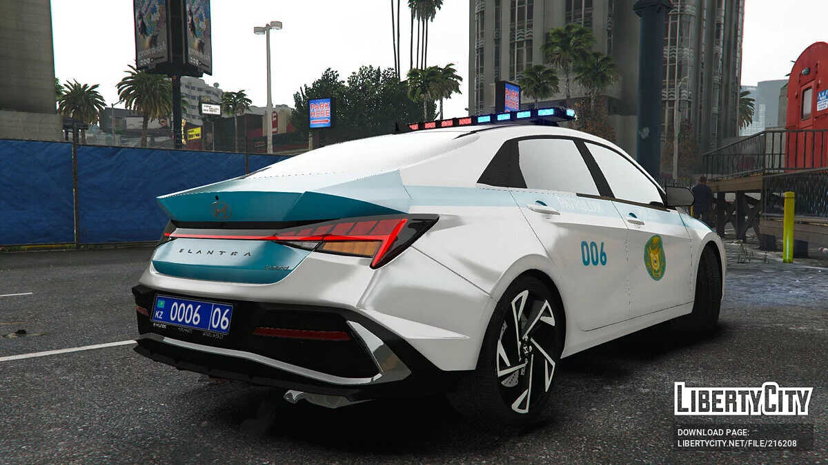 Hyundai Elantra 2024 - Polícia do Cazaquistão / GTA 5
