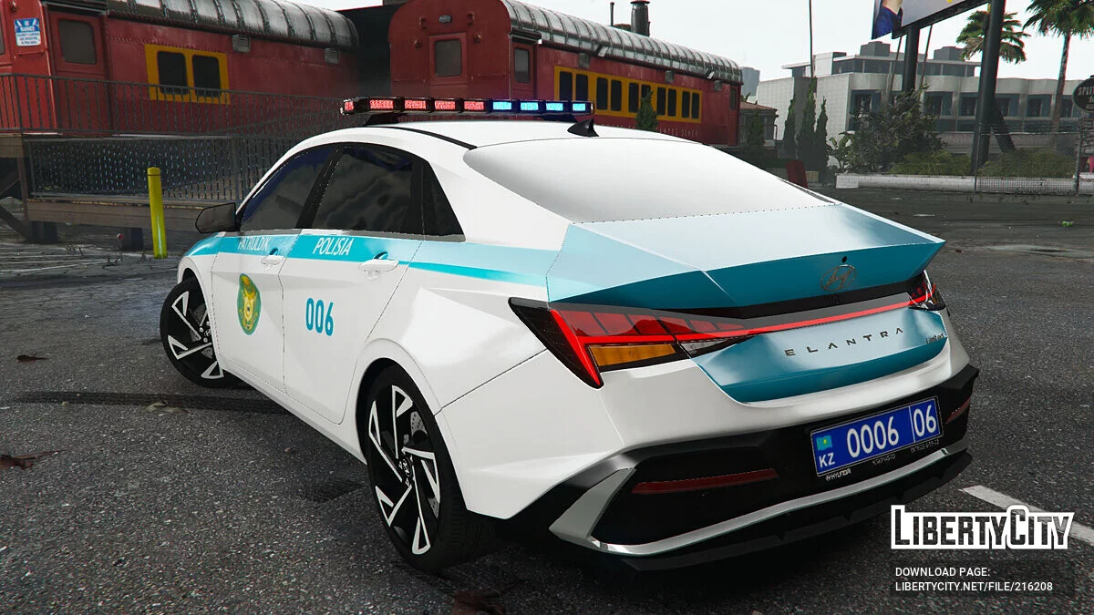 Hyundai Elantra 2024 - Polícia do Cazaquistão / GTA 5