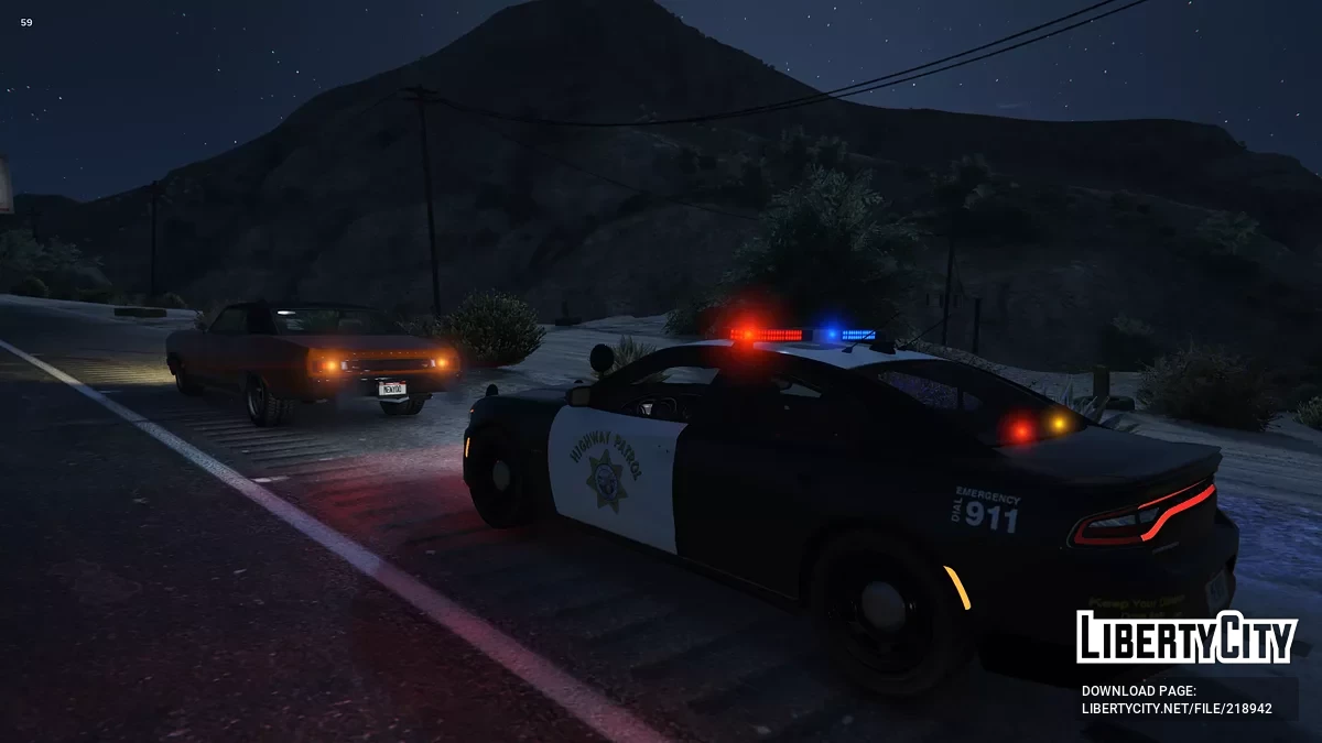 Skin CHP Dodge Charger 2015 RT Police / GTA 5