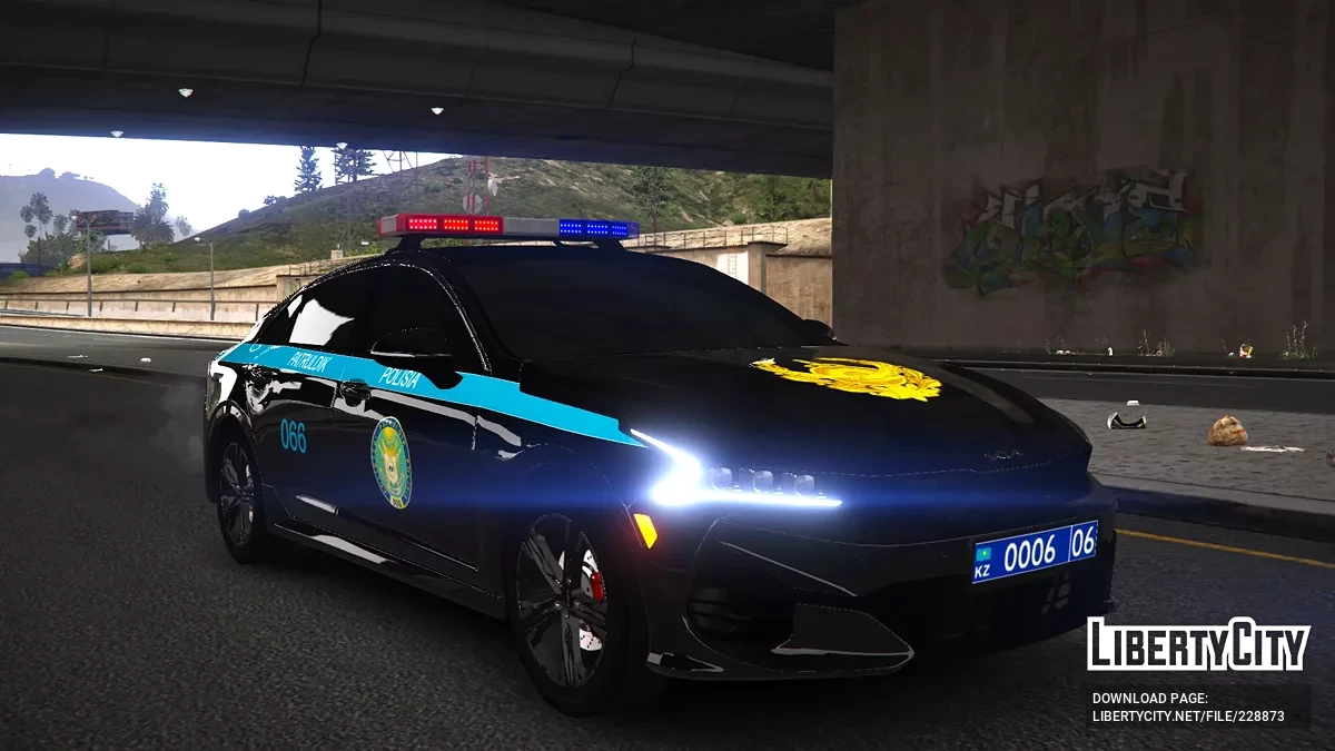 Kia K5 2022 - Kazak Polisi (NON ELS | Ek Ekle) / GTA 5